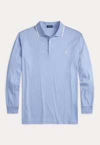SOFT COTTON LONG-SLEEVE POLO SHIRT - Ilgarankovis viršutinės dalies drabužis - isle heather