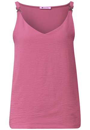 Street One, TOP WITH A V-NECK AND DECORATIVE DETAIL - Blouse - blush berry