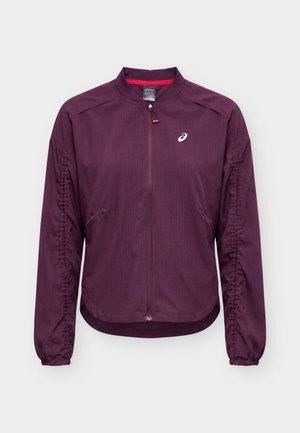 ASICS, NAGINO RUN ADJUSTABLE JACKET - Αντιανεμικό μπουφάν - dark aubergine