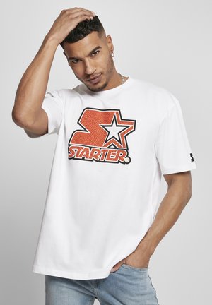 HERREN BASKETBALL SKIN  - Apdrukāts T-krekls - white