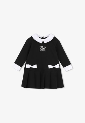 KARL LAGERFELD KIDS, ROBE MANCHES LONGUES - Robe en jersey - black