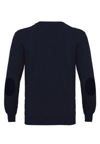 Felix Hardy BASIC V NECK ARM PATCH DETAIL - Trui - dark blue