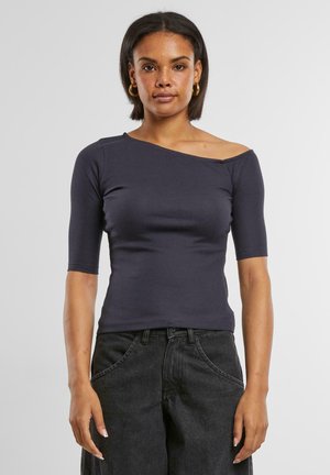 ASYMMETRIC - Tričko s potlačou - navy