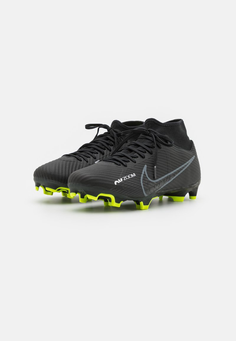 nikkel synet Beundringsværdig Nike Performance ZOOM MERCURIAL 9 ACADEMY MG - Fodboldstøvler m/ faste  knobber - black/dark smoke grey/summit white/volt/sort - Zalando.dk