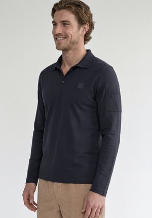 Street One MEN LANGARM POLOSHIRT MIT TASCHENDETAIL - Poloshirts - dark ink blue