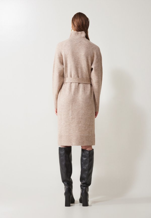 Jumper dress - mottled beige4