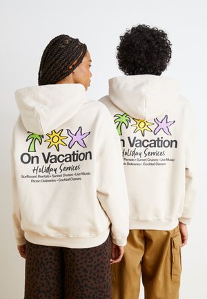 HOLIDAY SERVICE HOODIE UNISEX - Felpa con cappuccio - off white