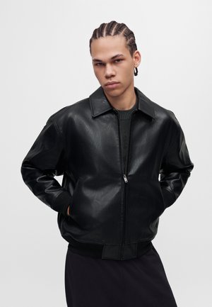 Wasted Paris, EMBLEM VARSITY JACKET - Яке от изкуствена кожа - black