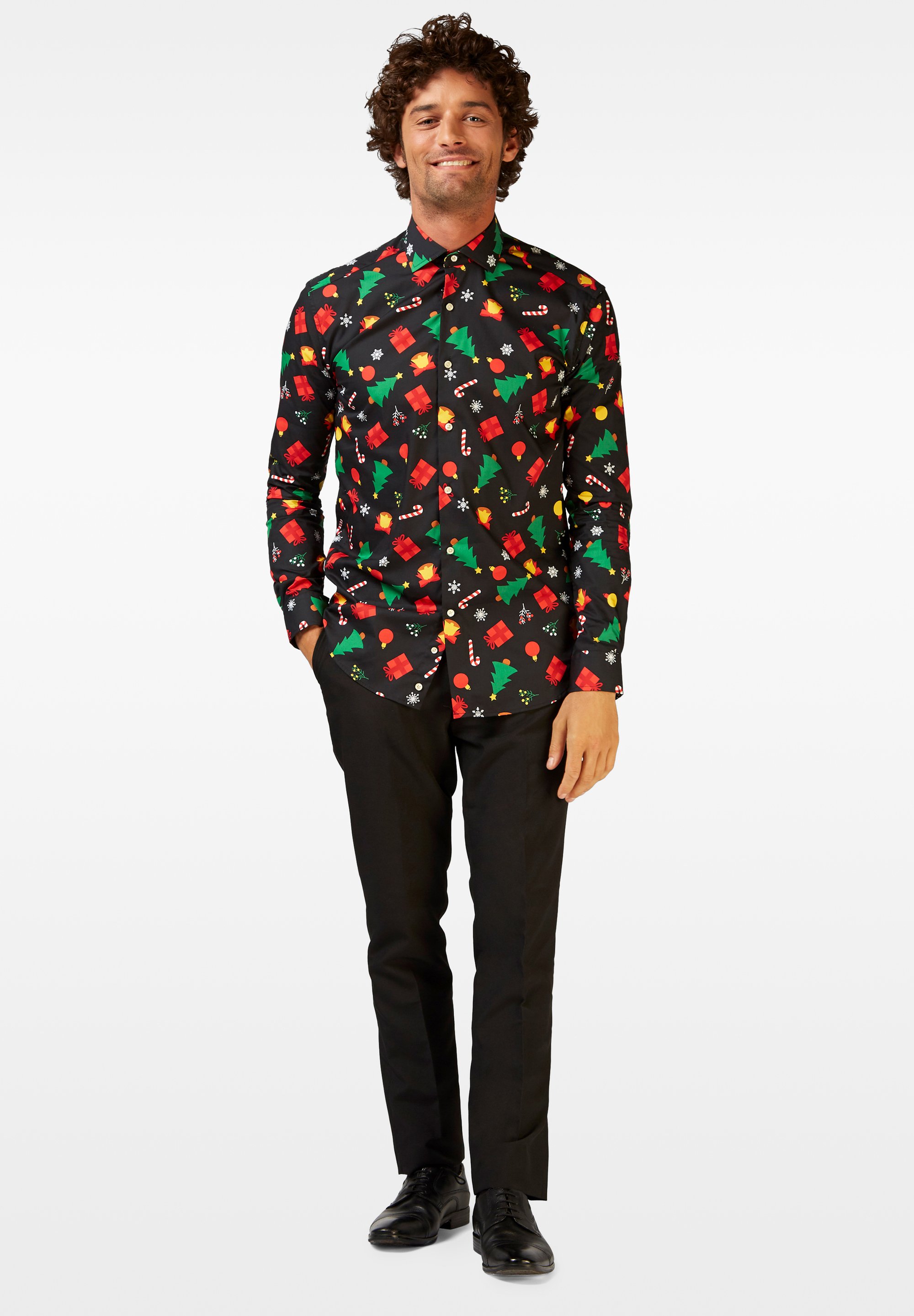 OppoSuits CHRISTMAS ICONS Camicia black/nero