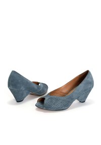 Anonymous Copenhagen TIFFANY TRIANGLE - Peep toes - denim blue