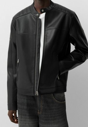 Veste en similicuir - black