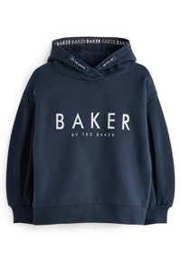 Baker by Ted Baker - BAKER BY TED BAKER PINK LOGO HOODIE - Hoodie - navy Miniatuurafbeelding 1