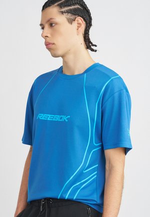 SPORT STREET PIPING PRINTED - Majica kratkih rukava s printom - twilight blue