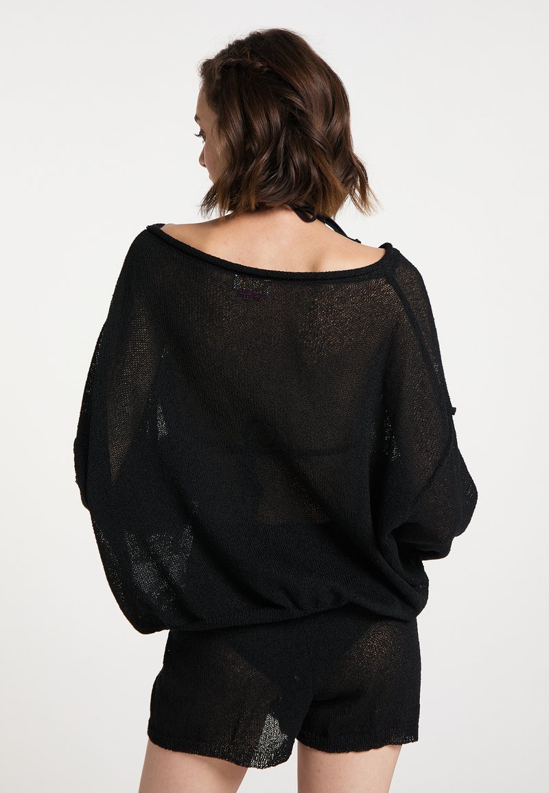 Damen Kleider | IZIA IZIA MAHISHA Strickpullover schwarz/anthrazit - XF10011 Damen Kleider | IZIA IZIA MAHISHA Strickpullover schwarz/anthrazit - XF10011