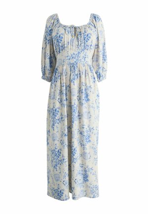 REGULAR FIT - HACKNEY FLORAL TIE WAIST  - Maxi šaty - blue white