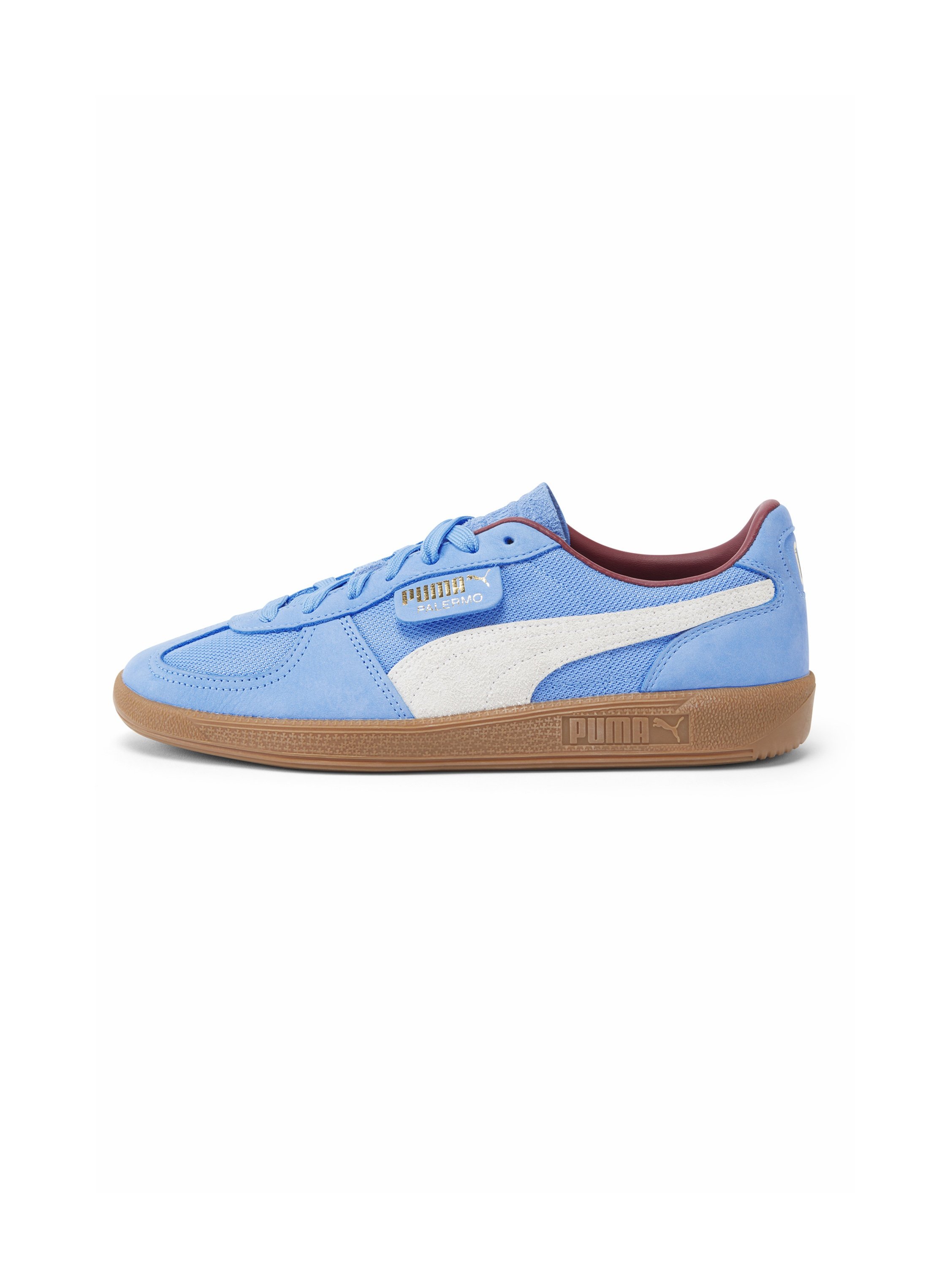 Puma PALERMO - Trainers - team light blue- white/blue - Zalando