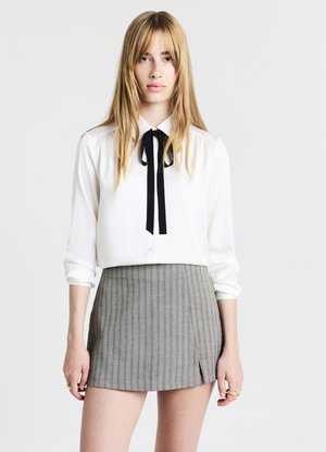 Calliope, CRAVATTINO - Button-down blouse - bianco lana