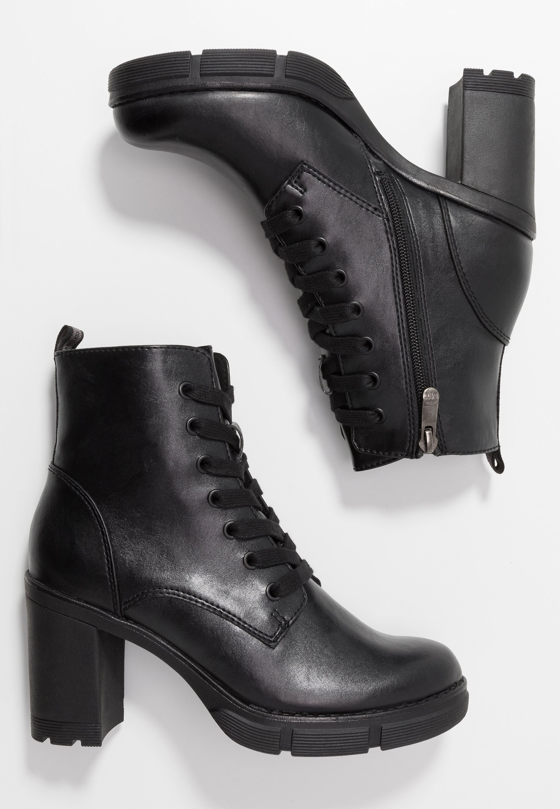 BOOTS Enkellaarsjes met plateauzool black antic BOOTS Enkellaarsjes met plateauzool black antic