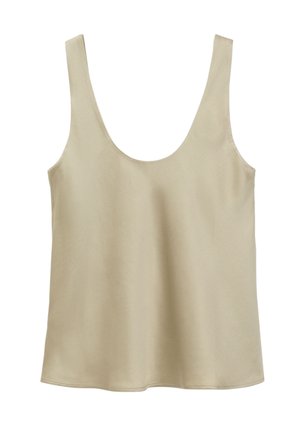 & OTHER STORIES, & OTHER STORIES SCOOP NECK TANK TOP - Blouse - beige