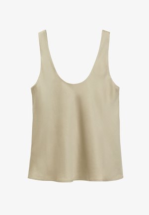 & OTHER STORIES, & OTHER STORIES SCOOP NECK TANK TOP - Blouse - beige