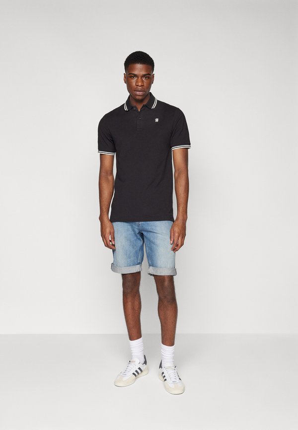 DUNDA SLIM STRIPE - Polo shirt - schwarz4