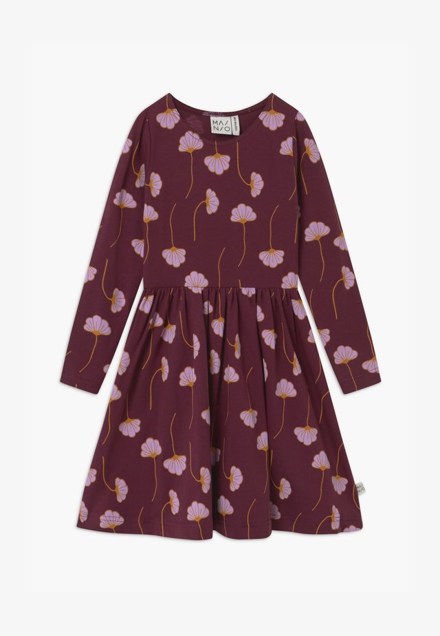 Jerseykleid - bordeaux