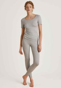 Calida NATURAL COMFORT - Pyjamashirt - grey melange