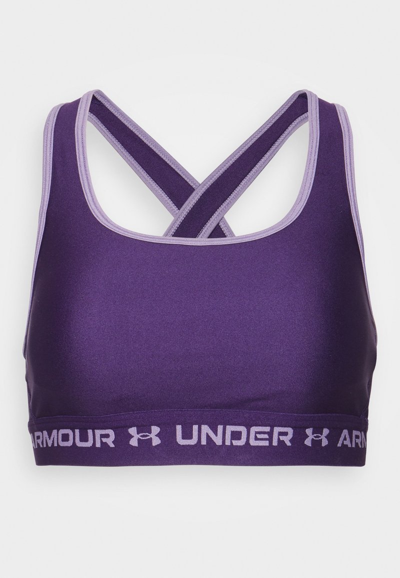 Under Armour CROSSBACK MID BRA - Sutiã desportivo de suporte médio - purple switch/club purple