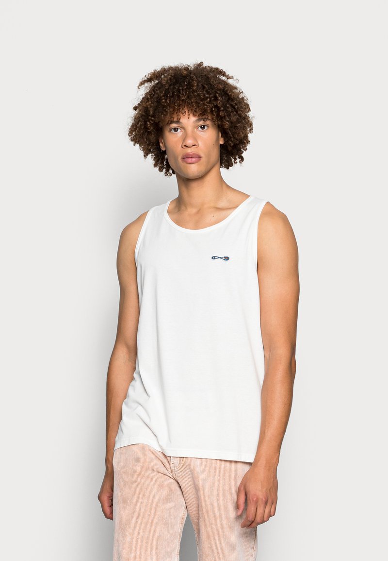 Nudie Jeans RELAXED TANK UNISEX - Top - chalk white