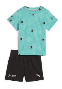 Puma MERCEDES-AMG PETRONAS GRAPHIC SET KLEIN - Šortai - sheen green