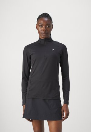 HALF ZIP BASELAYER - Long sleeved top - black