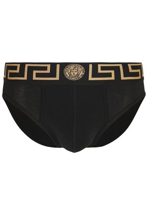 SLIP BASSO INTIMO UOMO - Slip - nero greca oro