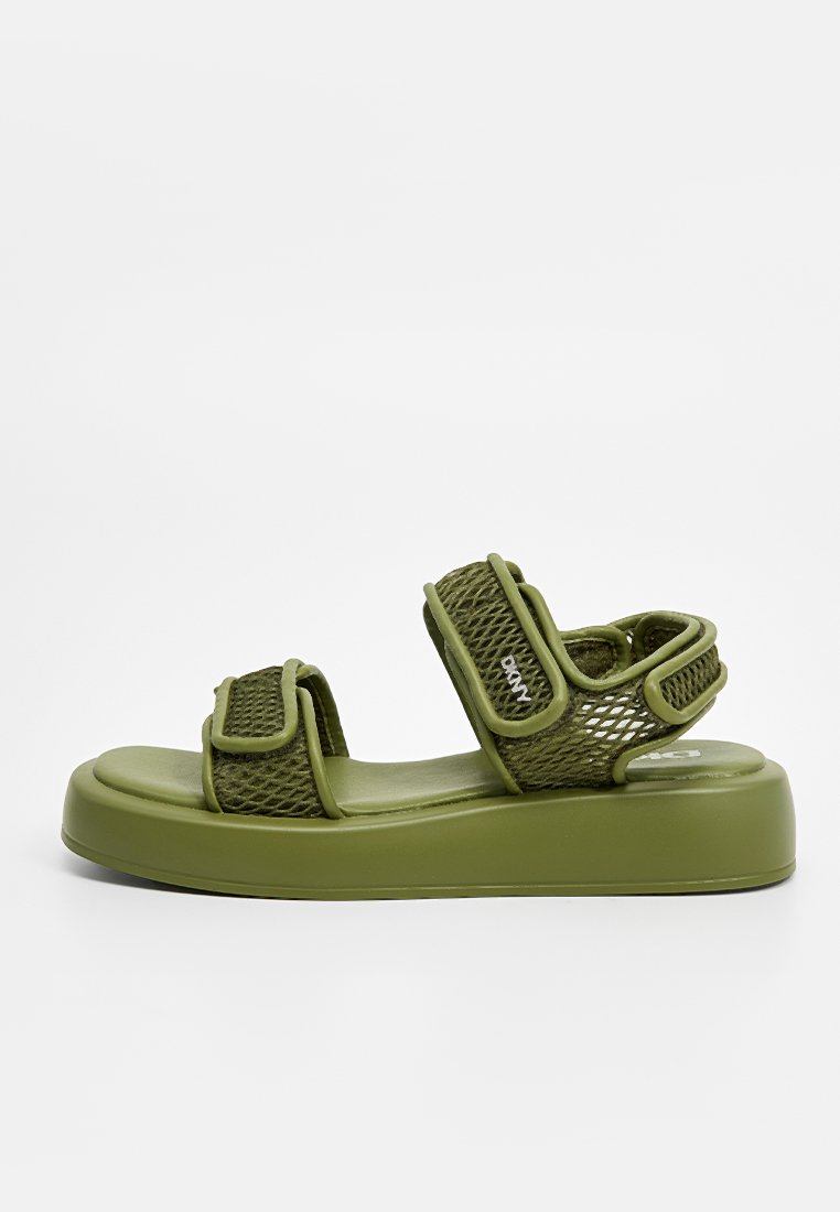 DKNY Sandalen met plateauzool olijfgroen