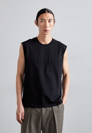 EMBOSSED TANK ROUNDE - Débardeur - black