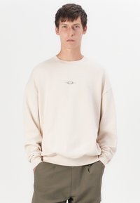 Oakley STACKED METAL CREWNECK  - Sudadera - beige