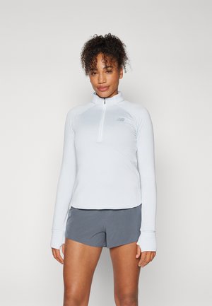 New Balance ATHLETICS GRID 1/2 ZIP - Langarmshirt - ice blue