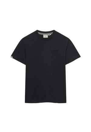 Superdry & Co, SUPERDRY ESSENTIAL COMPANY LOGO EMBROIDERED T-SHIRT.. - T-Shirt basic - raven black marl black