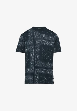 QS, T-Shirt print - navy