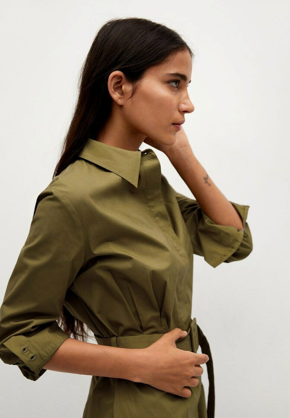 Mango Shirt dress - khaki - Zalando.co.uk