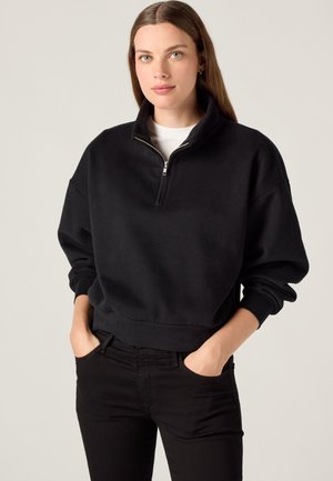 Levi's® EVERYDAY QUARTER ZIP - Sweatshirt - anthracite night