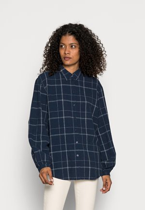 Button-down blouse - navy