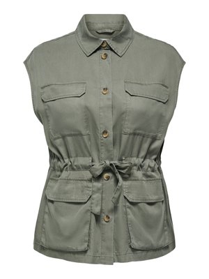 ONLY Carmakoma, GILET CARZANZI GILET - Veste sans manches - smokey olive