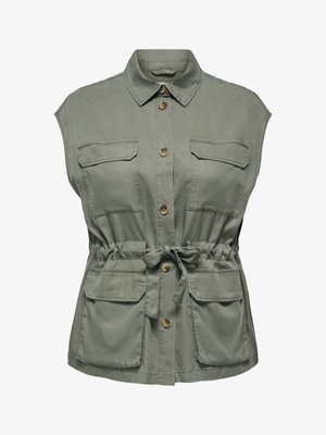 ONLY Carmakoma, GILET CARZANZI GILET - Veste sans manches - smokey olive