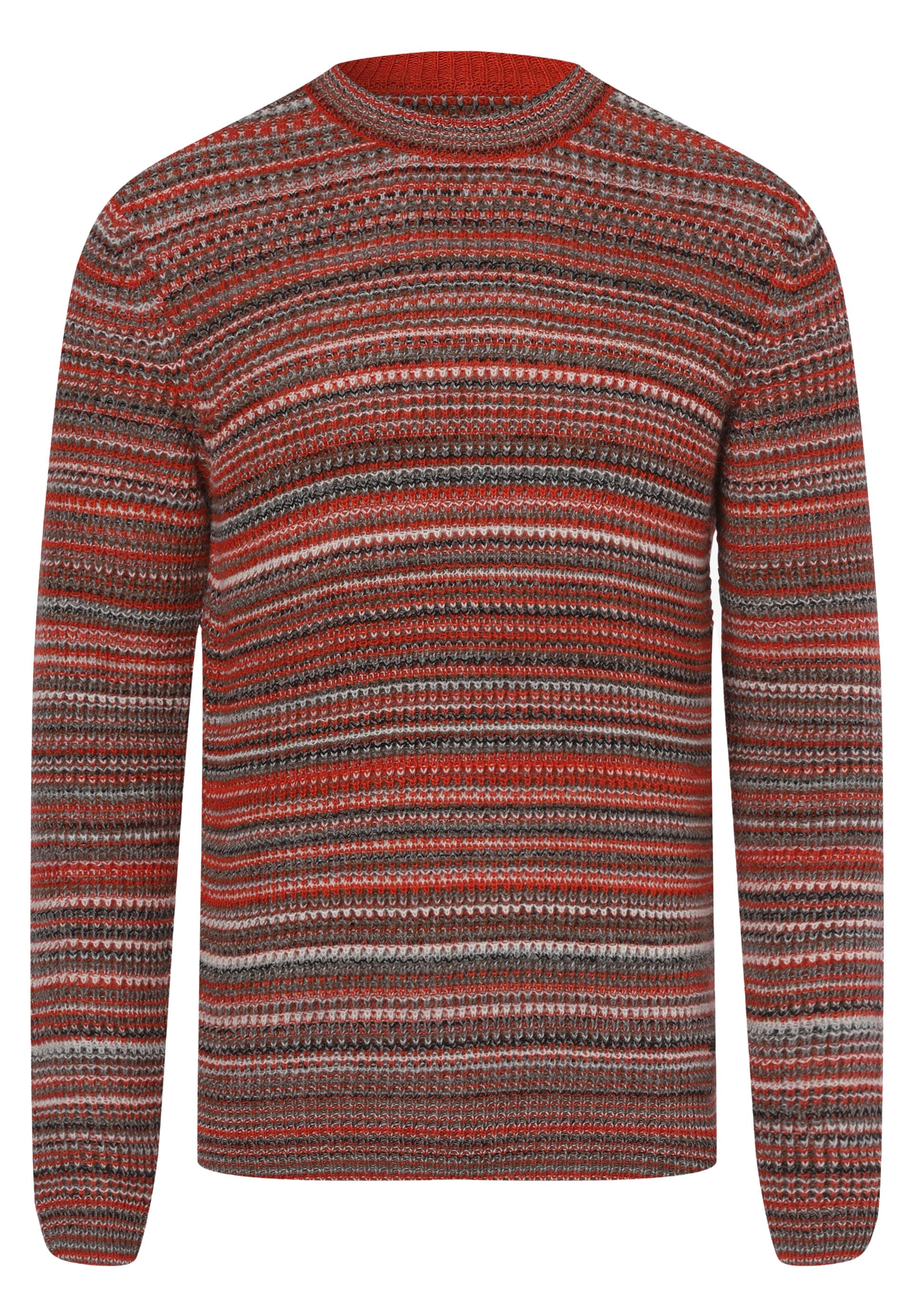 Boss Strickpullover Orange Grau Orange Zalando De