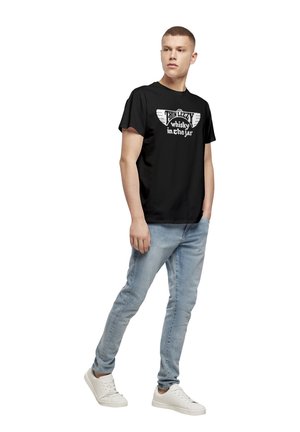 Print T-shirt - black