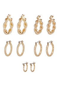 ONLCRISTEL CREOLE EARRINGS 5 PACK - Brincos - gold-coloured