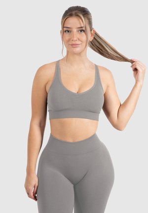 CETRINA SCRUNCH - Sport-BH mit leichter Stützkraft - grau