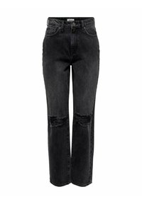 ONLY ROBYN  - Tiesaus kirpimo džinsai - washed black