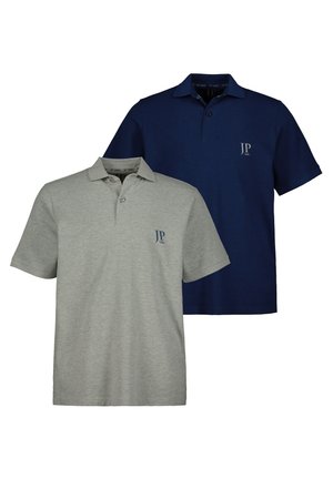 2ER-PACK REGULAR FIT - Poloshirt - bleu, gris chiné