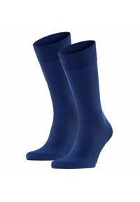 Calcetines azul marino de mezcla de algodón, con un puño acanalado y textura suave, diseñados con una puntera y talón reforzados para mayor durabilidad.